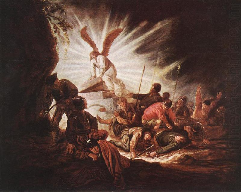 The Angel Is Opening Christ's Tomb, CUYP, Benjamin Gerritsz.